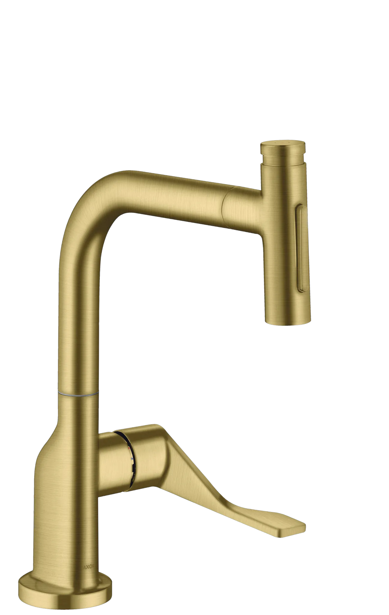 Hansgrohe AXOR Citterio Einhebel-Küchenmischer Select 230 2jet mit Ausziehbrause und sBox, Brushed Brass Hansgrohe AXOR Citterio Einhebel-Küchenmischer Select 230 2jet mit Ausziehbrause und sBox, Brushed Brass
