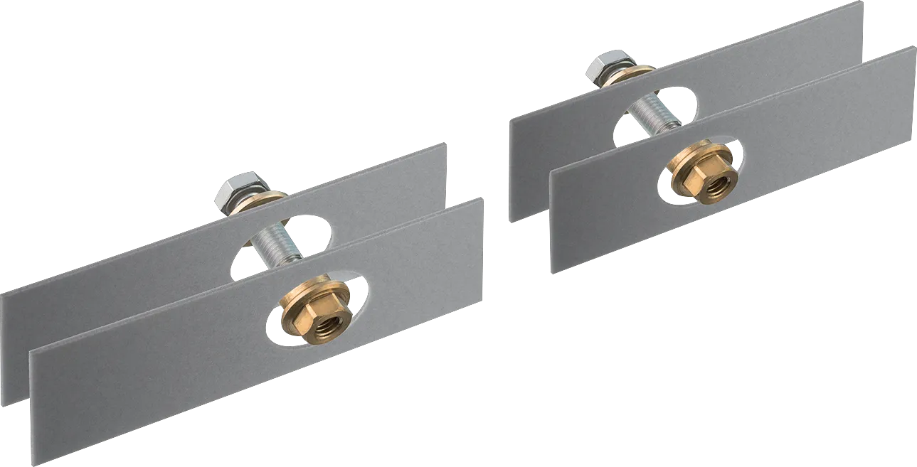 Hansgrohe AXOR Universal Softsquare Befestigungssatz für zweiseitige Glasmontage Hansgrohe AXOR Universal Softsquare Befestigungssatz für zweiseitige Glasmontage