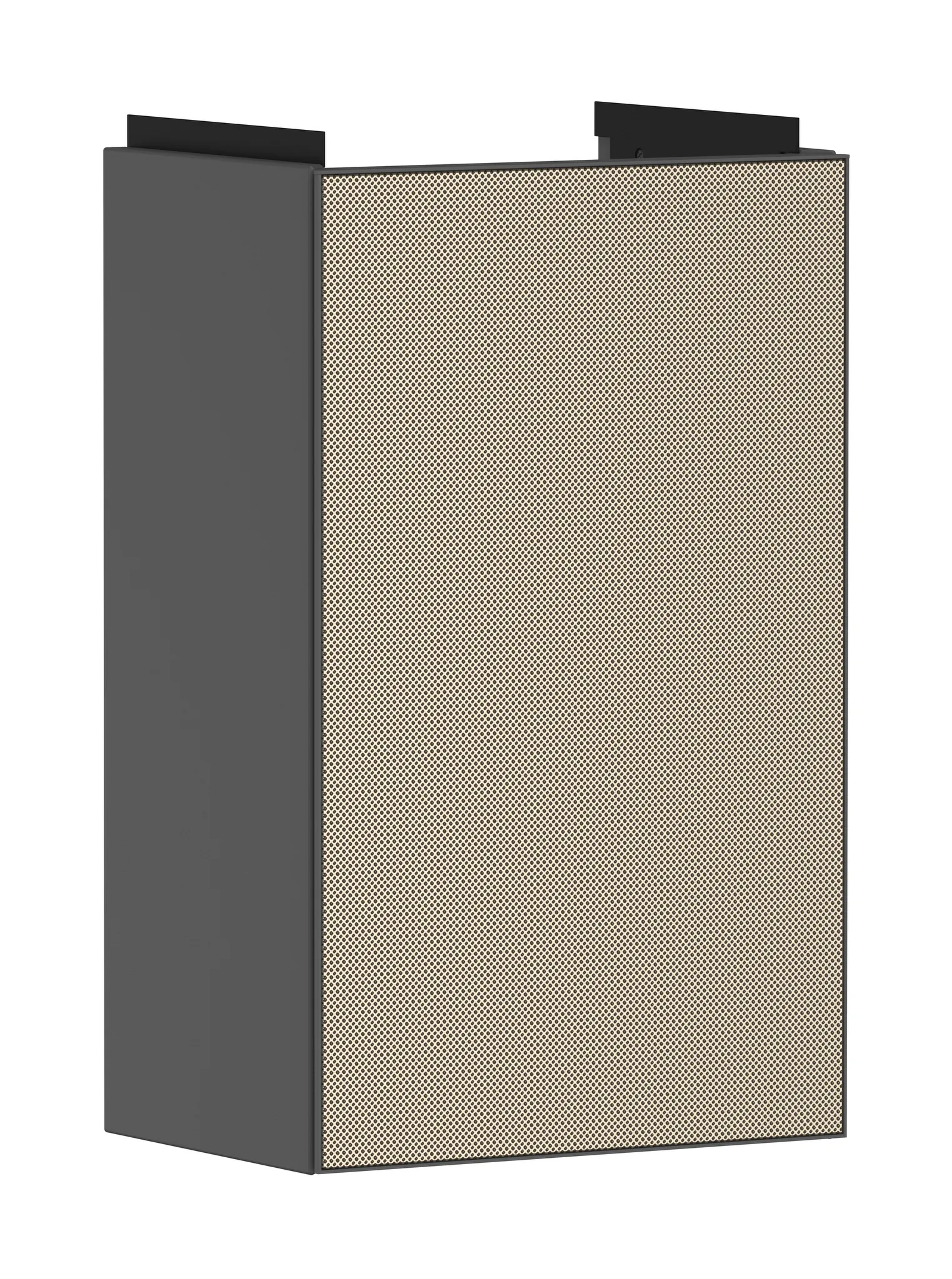 Xevolos E Waschtischunterschrank Schiefergrau Matt 340/245 für Handwaschbecken, Türanschlag links Bronze Struktur