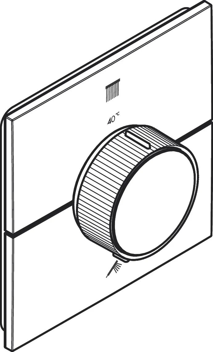 AXOR ShowerSelect ID Thermostat Unterputz eckig für 2 Verbraucher Chrom