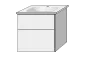 Sanipa Keramik-Waschtisch-Waschtischunterschrank mit Waschtischunterschrank „3way“ 570 × 582 × 460 mm in Anthrazit (matt), mit Hahnlochbohrung, Becken mittig Sanipa Keramik-Waschtisch-Waschtischunterschrank mit Waschtischunterschrank „3way“ 570 × 582 × 460 mm in Anthrazit (matt), mit Hahnlochbohrung, Becken mittig
