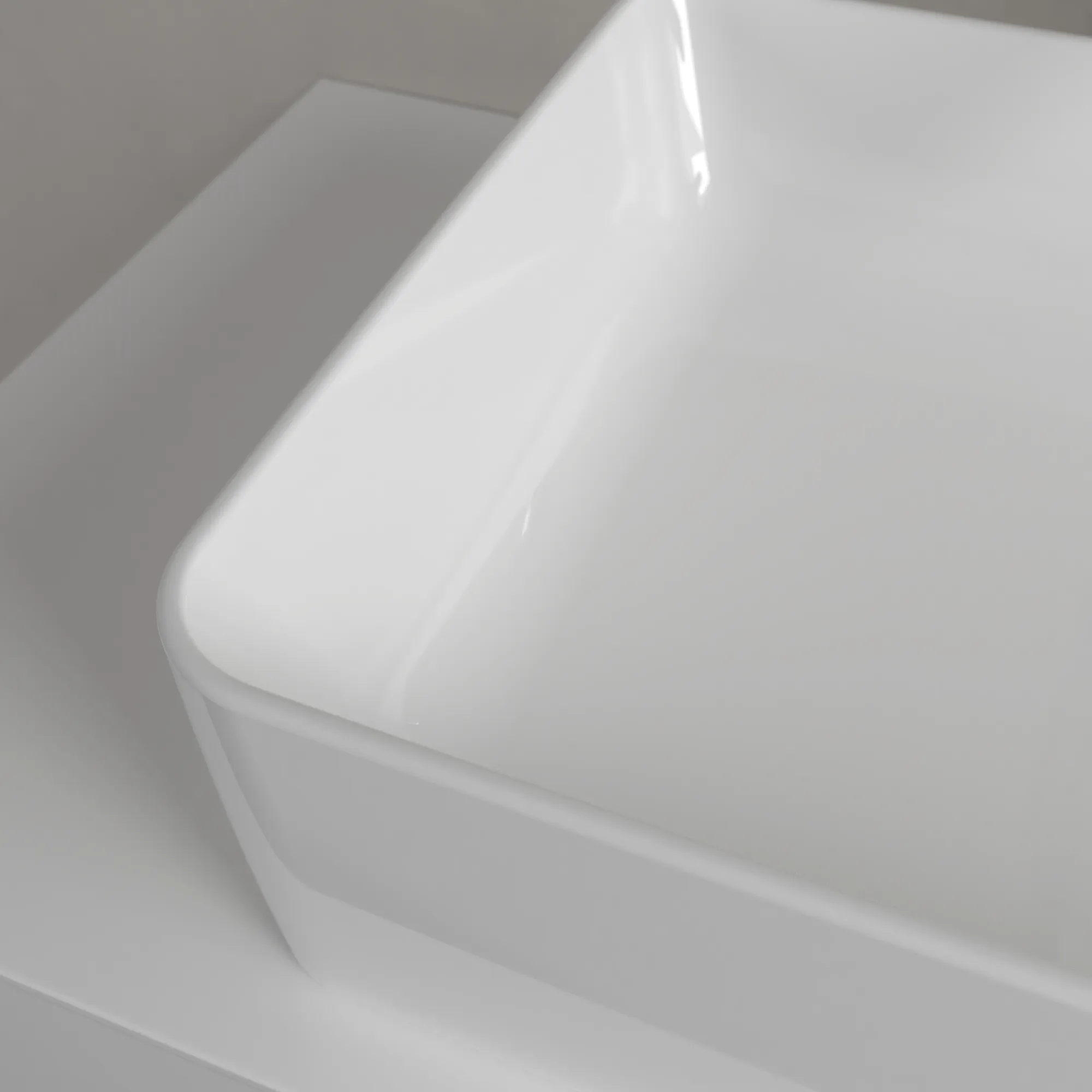Villeroy & Boch Aufsatzwaschtisch rechteck aus TitanCeram „Collaro“ 560 × 360 × 145 mm, ohne Hahnlochbohrung in Weiß Alpin Villeroy & Boch Aufsatzwaschtisch rechteck aus TitanCeram „Collaro“ 560 × 360 × 145 mm, ohne Hahnlochbohrung in Weiß Alpin