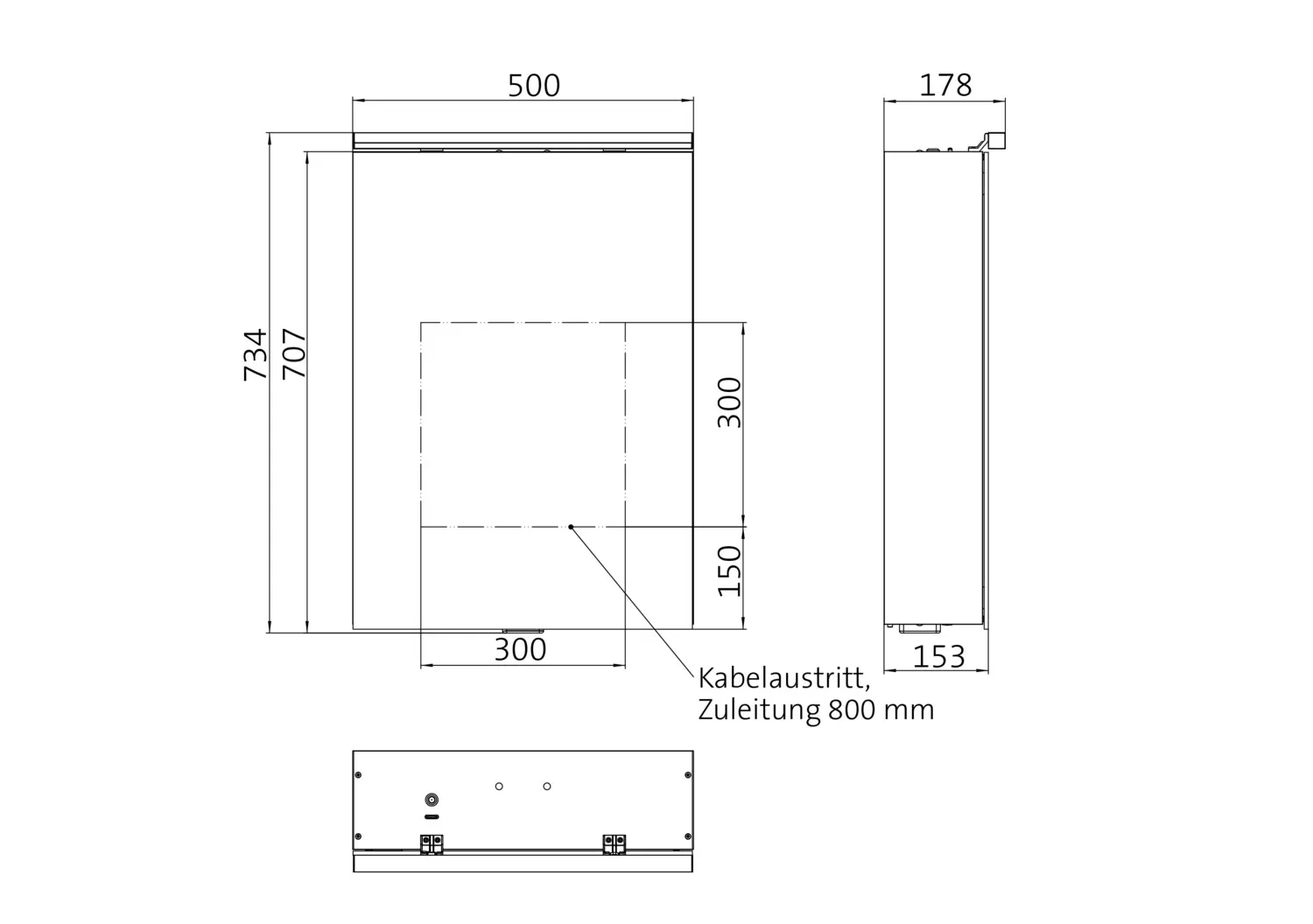 Lichtspiegelschrank pure 2 Classic,Aufputz, mit Waschtischbeleuchtung,1 Tür, 500mm Lichtspiegelschrank pure 2 Classic,Aufputz, mit Waschtischbeleuchtung,1 Tür, 500mm