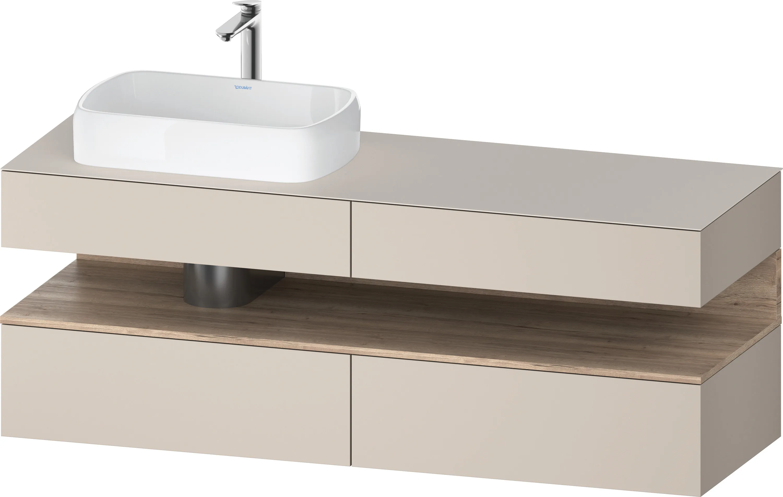 Duravit Waschtischunterschrank wandhängend „Qatego“ 160 × 60 × 55 cm