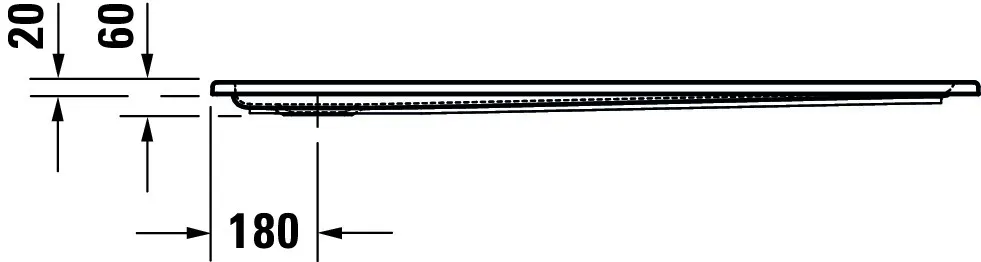 Duravit rechteck Duschwanne „Starck Slimline“ 130 × 90 cm ohne Antislip Duravit rechteck Duschwanne „Starck Slimline“ 130 × 90 cm ohne Antislip