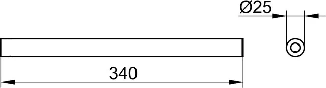 REVA 12822370000 Handtuchhalter 340 mm schwarz REVA 12822370000 Handtuchhalter 340 mm schwarz