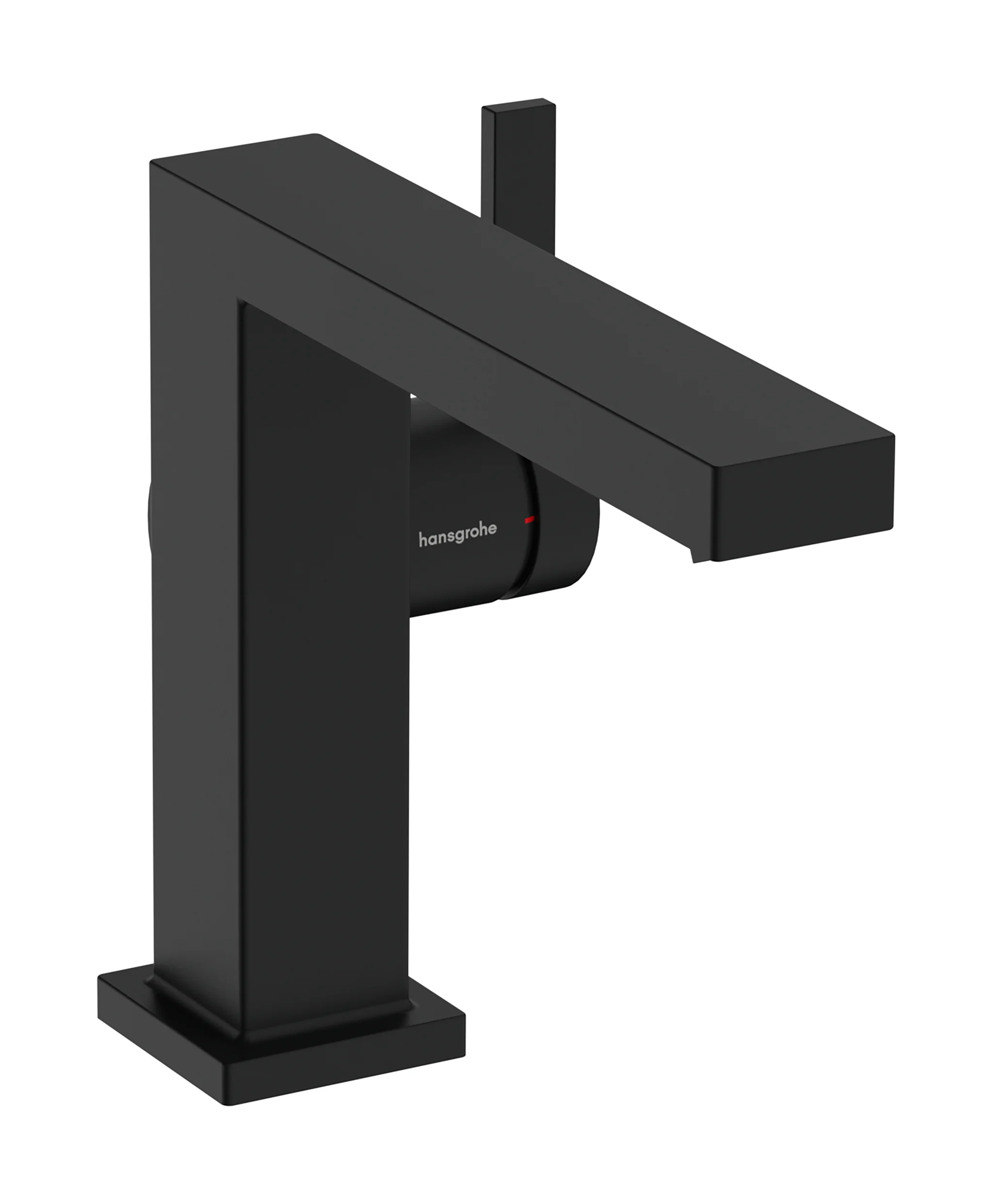 Hansgrohe Tecturis E Einhebel-Waschtischmischer 110 Fine CoolStart EcoSmart+ mit Zugstangen-Ablaufgarnitur, Mattschwarz