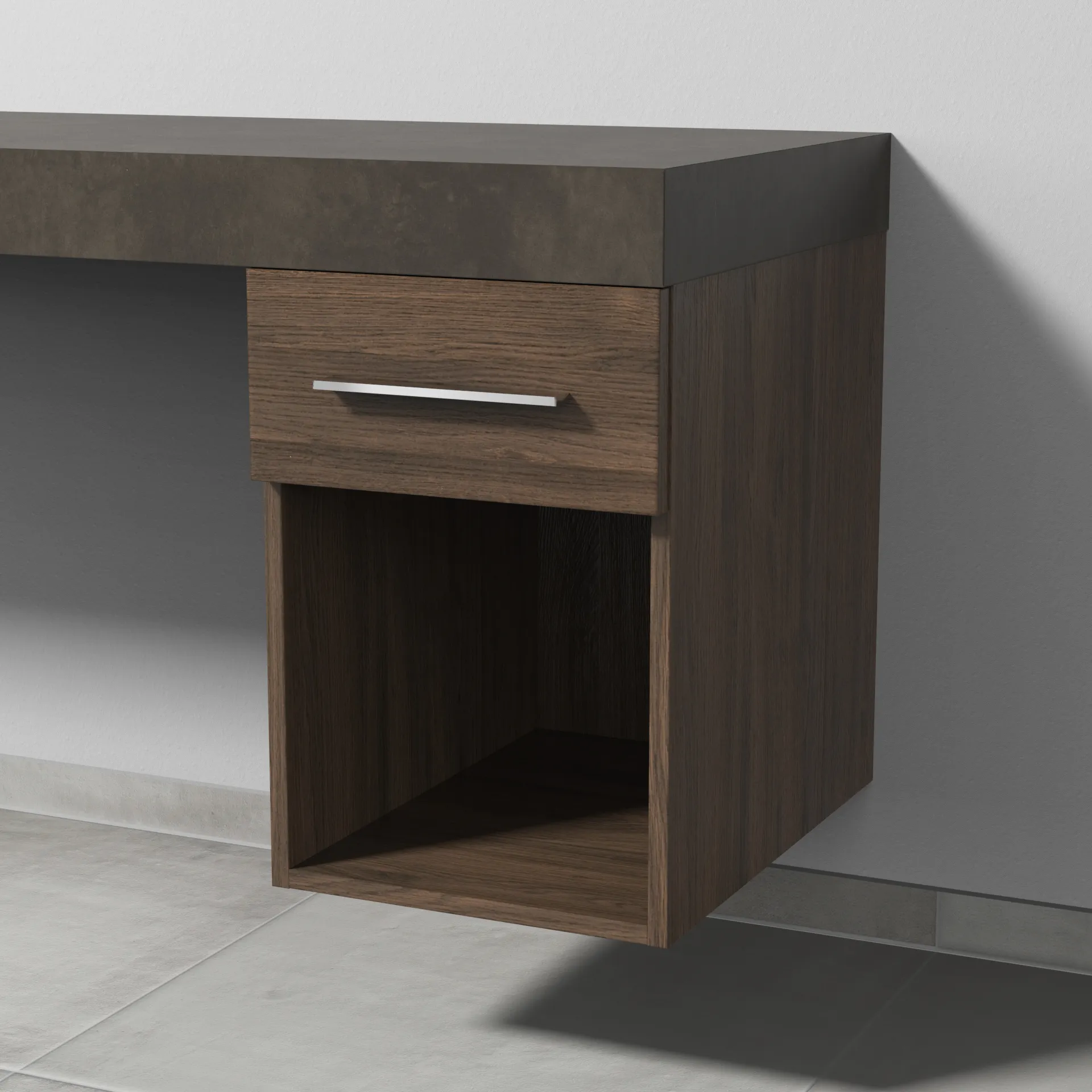 Sanipa Anbauschrank „2morrow“ 350 × 510 × 520 mm in Eiche Arizona