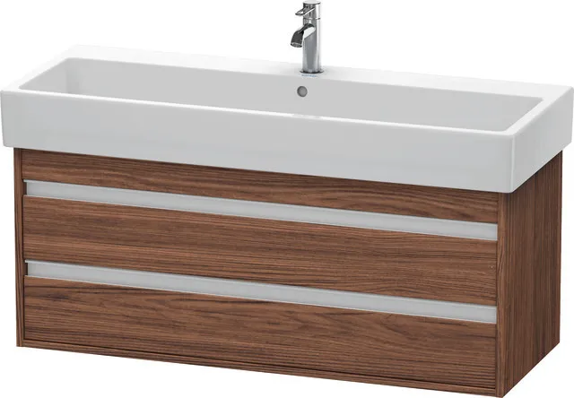 Duravit Waschtischunterschrank wandhängend „Ketho“ 115 × 48 × 44 cm Nussbaum Dunkel