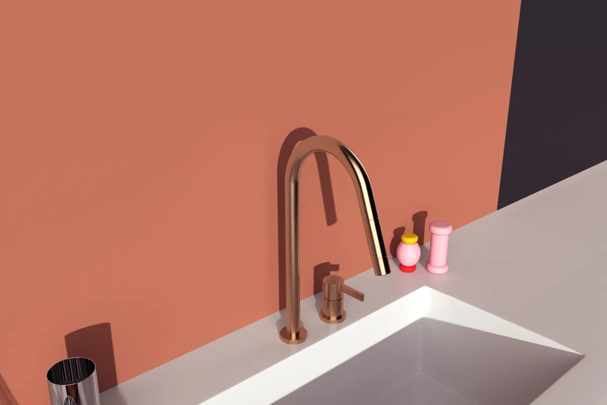 Ideal Standard Gusto Armaturen Gusto Küchenarmatur BD424J4 Sunset Rose Ideal Standard Gusto Armaturen Gusto Küchenarmatur BD424J4 Sunset Rose