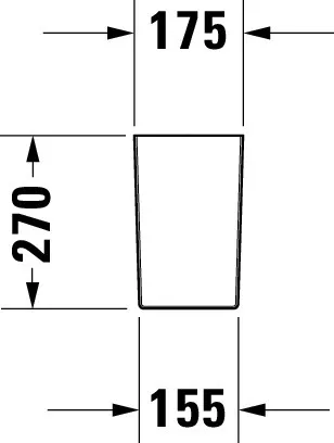 Halbsäule DuraStyle für 070845, weiß