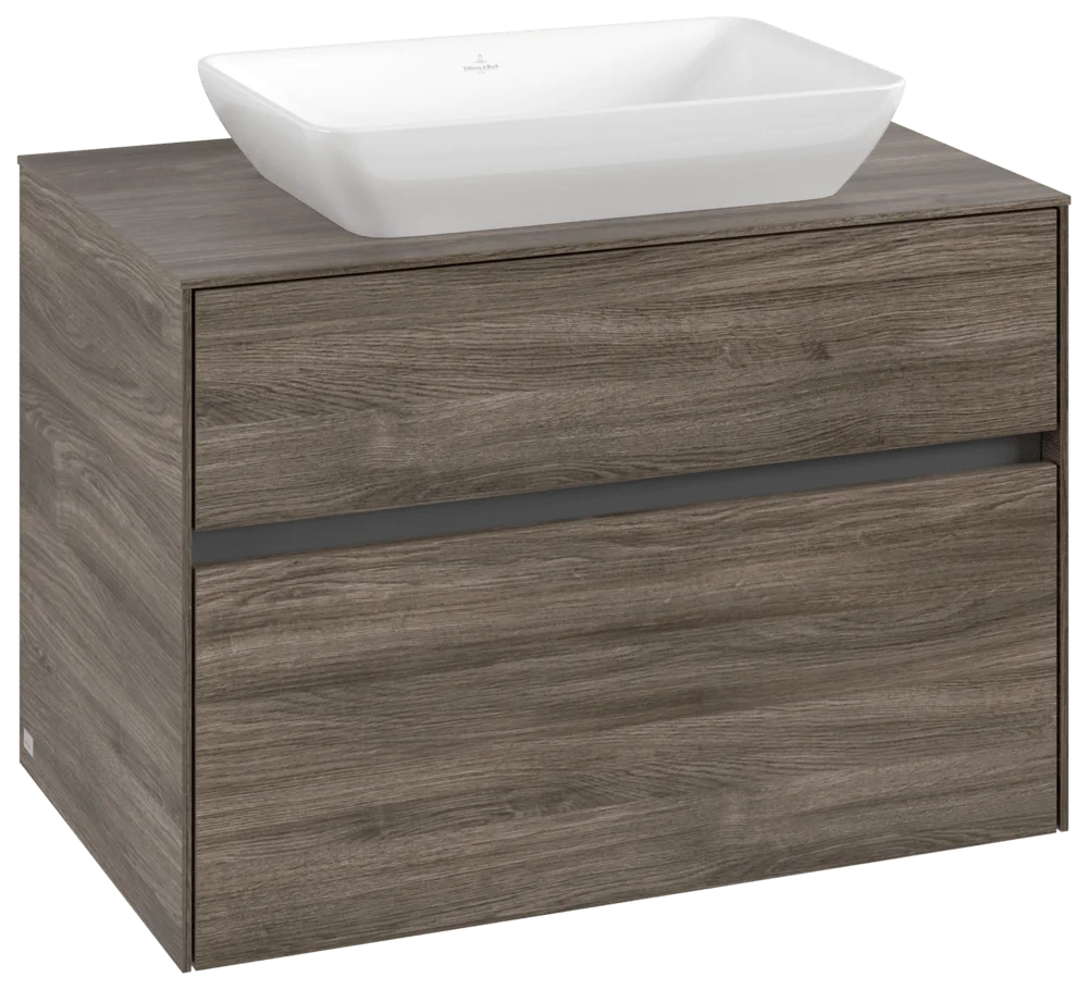 Villeroy & Boch Collaro Waschbeckenunterschrank C10800, 800x548x500mm, Stone Oak