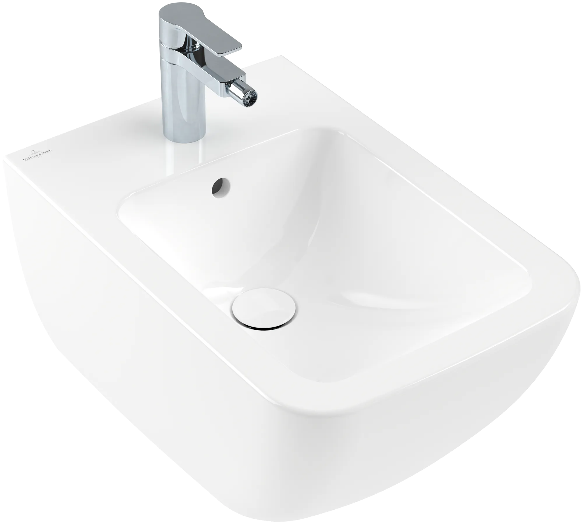 Bidet „Venticello“ mit Überlauf, mit Hahnlochbohrung, mit Überlauf, Befestigung verdeckt, mit Hahnlochbohrung 37,5 × 28,5 cm