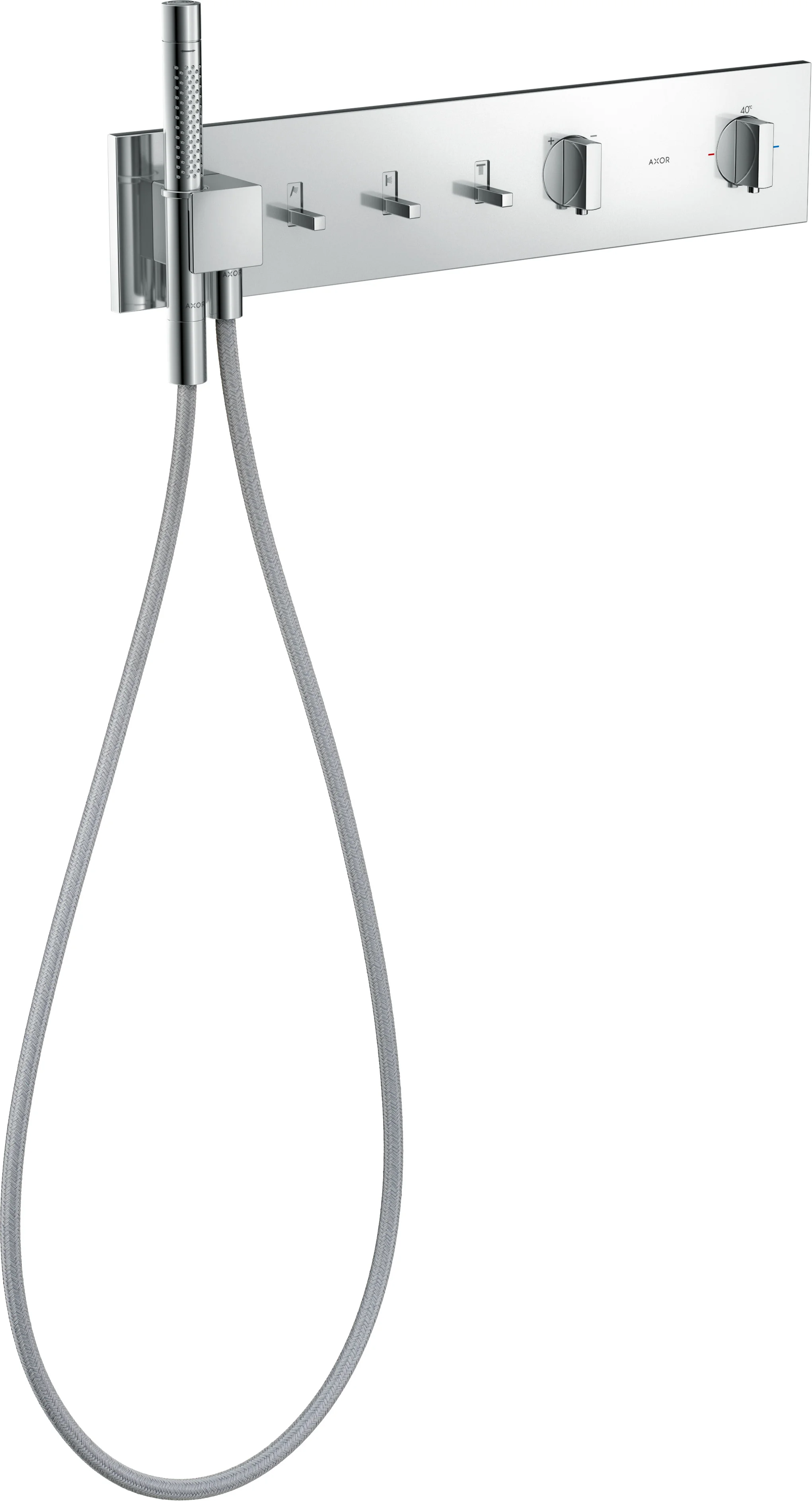 Hansgrohe AXOR ShowerComposition Thermostatmodul 540/110 Chrom, Unterputz, 3 Verbraucher, Schiebegriff, Rain & MonoRain Strahlarten Hansgrohe AXOR ShowerComposition Thermostatmodul 540/110 Chrom, Unterputz, 3 Verbraucher, Schiebegriff, Rain & MonoRain Strahlarten
