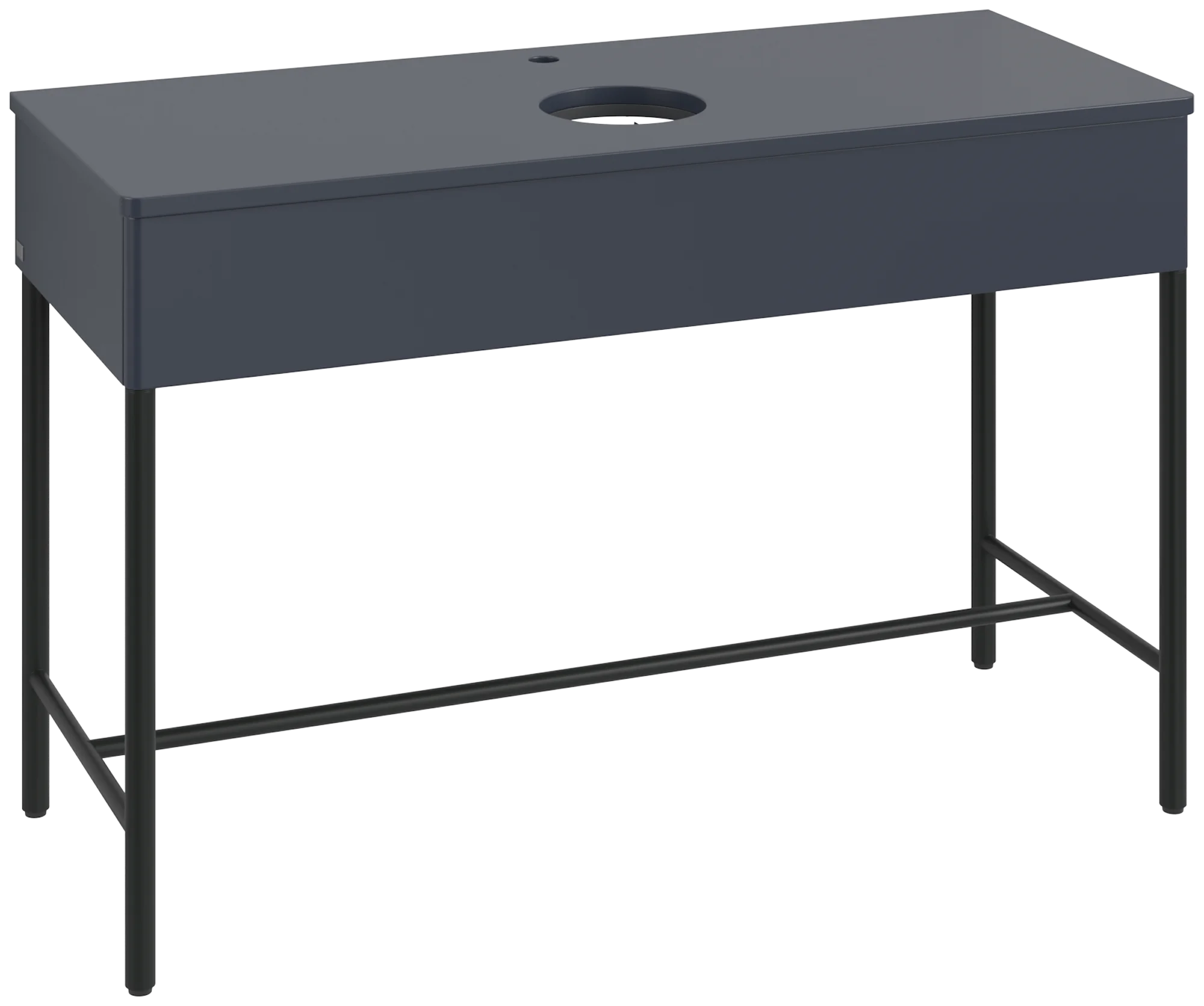 Villeroy & Boch Waschbeckenunterschrank Artis, Eckig Midnight Blue Matt Lacquer, 1.200 x 782 x 500 mm, Push-to-open Funktion, mit Hahnlochbohrung