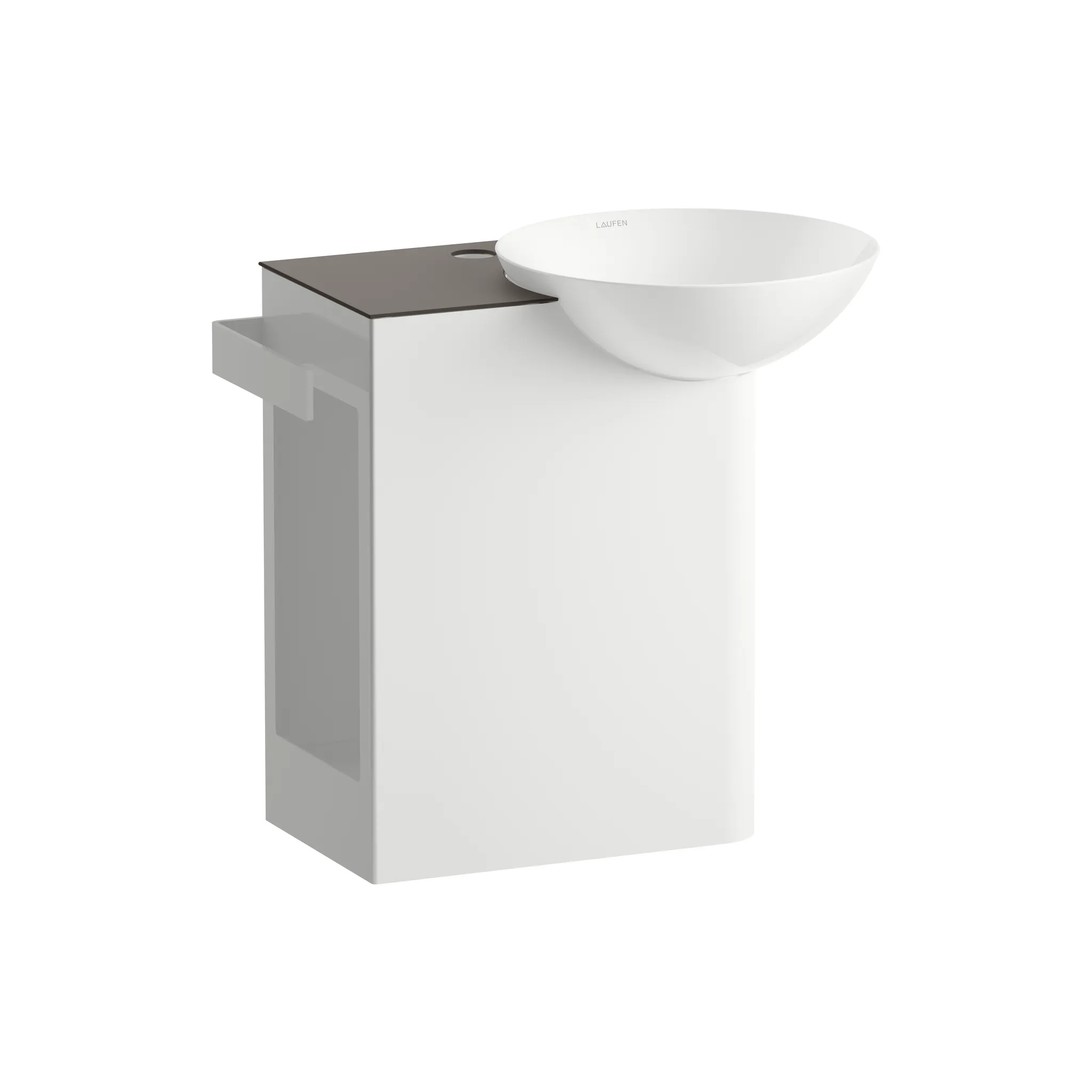 Laufen Waschplatz INSERT 485 x 317 x 470 mm in anthrazit braun