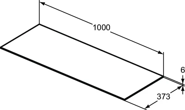 Waschtischplatte Conca, aus Keramik, 1002x373x6mm, Marmor Noir Desir Waschtischplatte Conca, aus Keramik, 1002x373x6mm, Marmor Noir Desir
