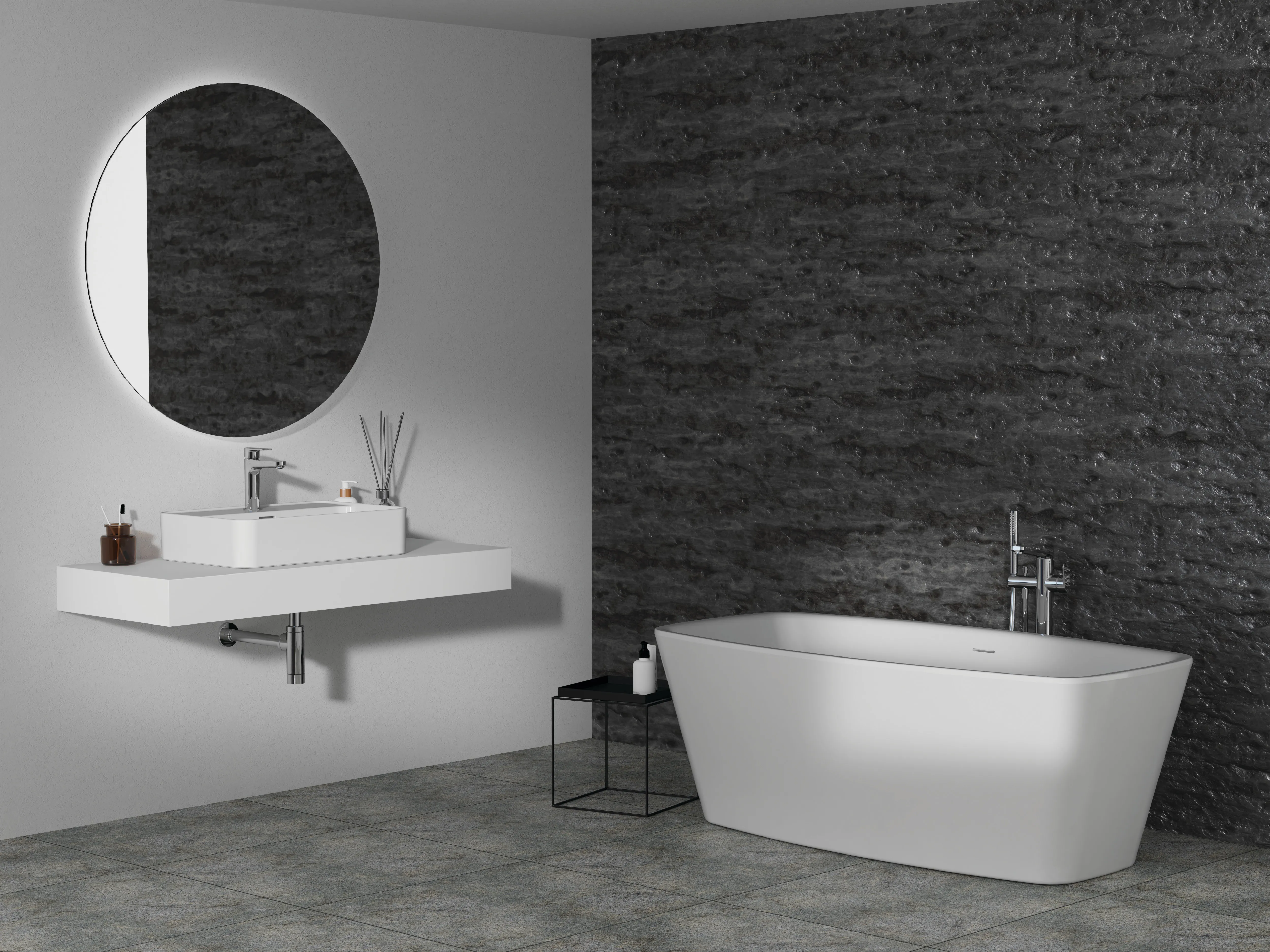 Waschbecken „StradaII“ 60 × 40 × 17,5 cm, Hahnlochposition mittig Waschbecken „StradaII“ 60 × 40 × 17,5 cm, Hahnlochposition mittig