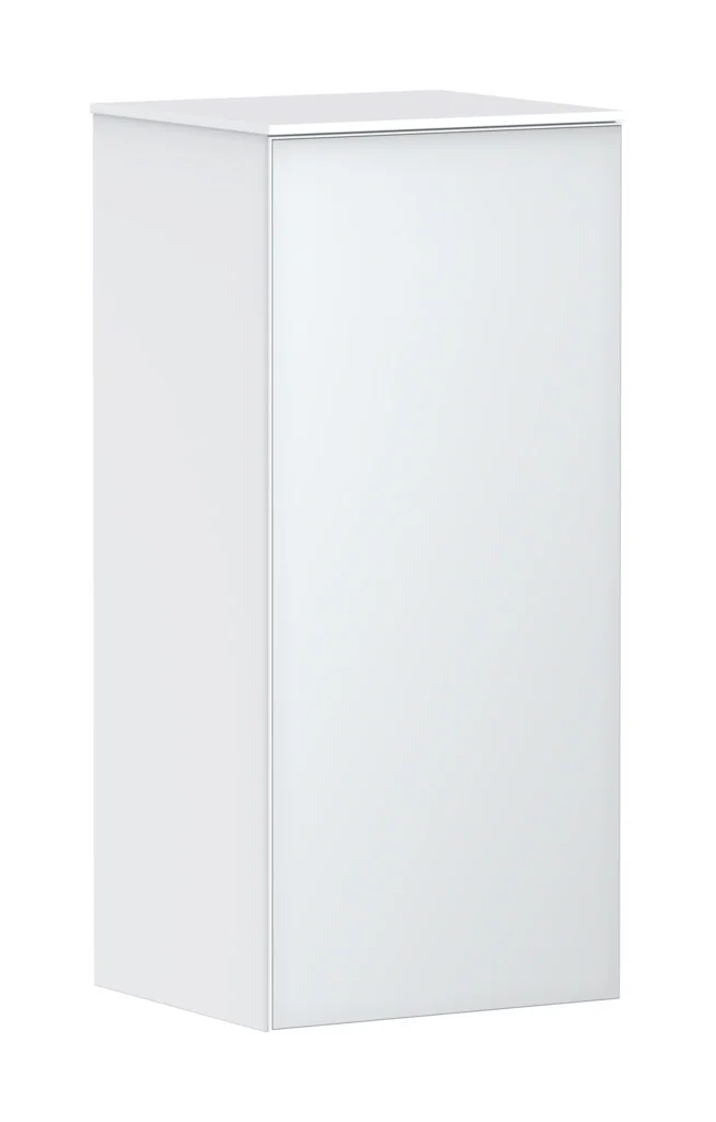 Hansgrohe Xevolos E Halbhochschrank Mattweiß 400/360 mm, Türanschlag rechts, PushOpen-Funktion