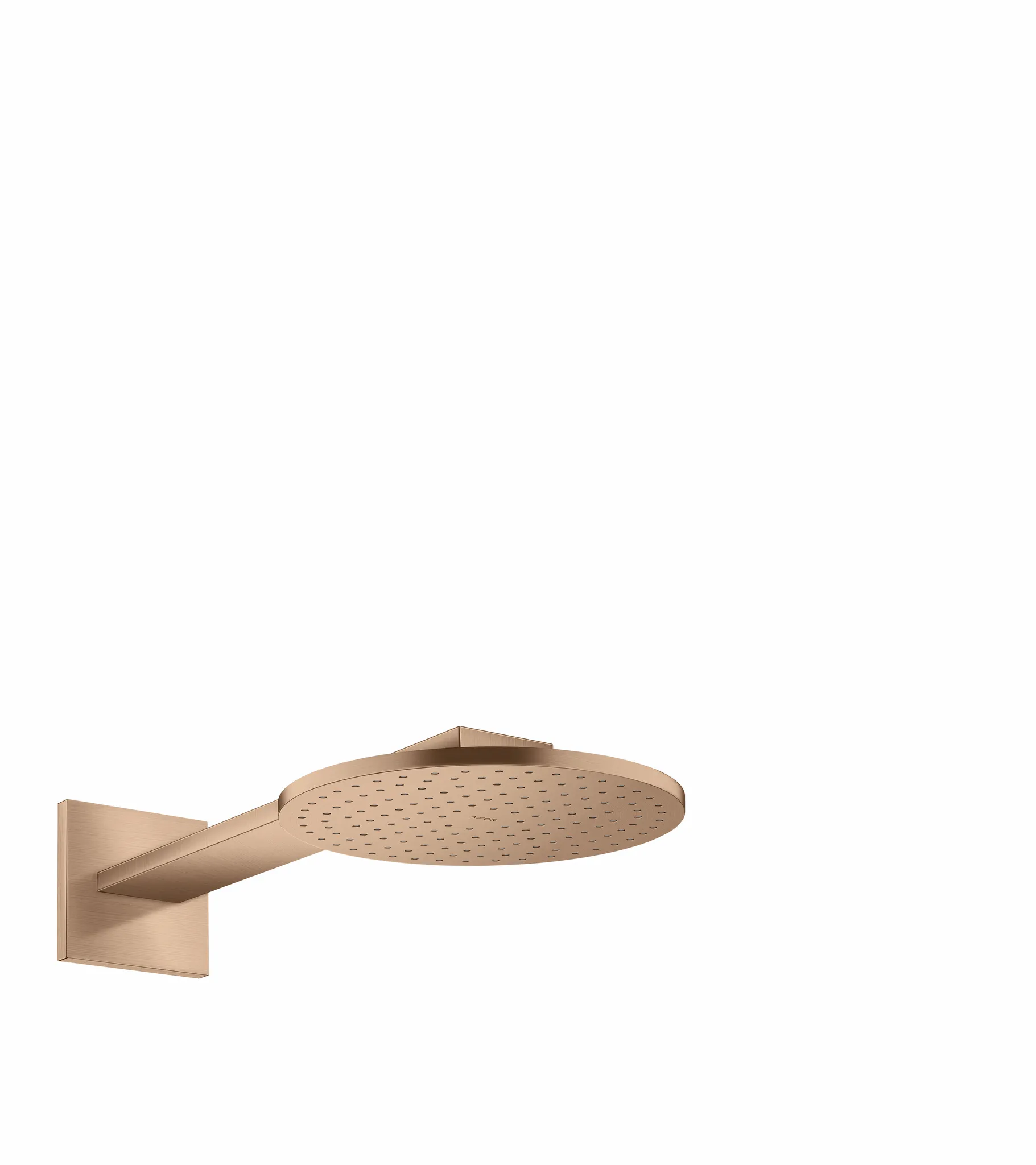 Hansgrohe AXOR ShowerSolutions Kopfbrause 250 1jet mit Brausearm, Brushed Red Gold