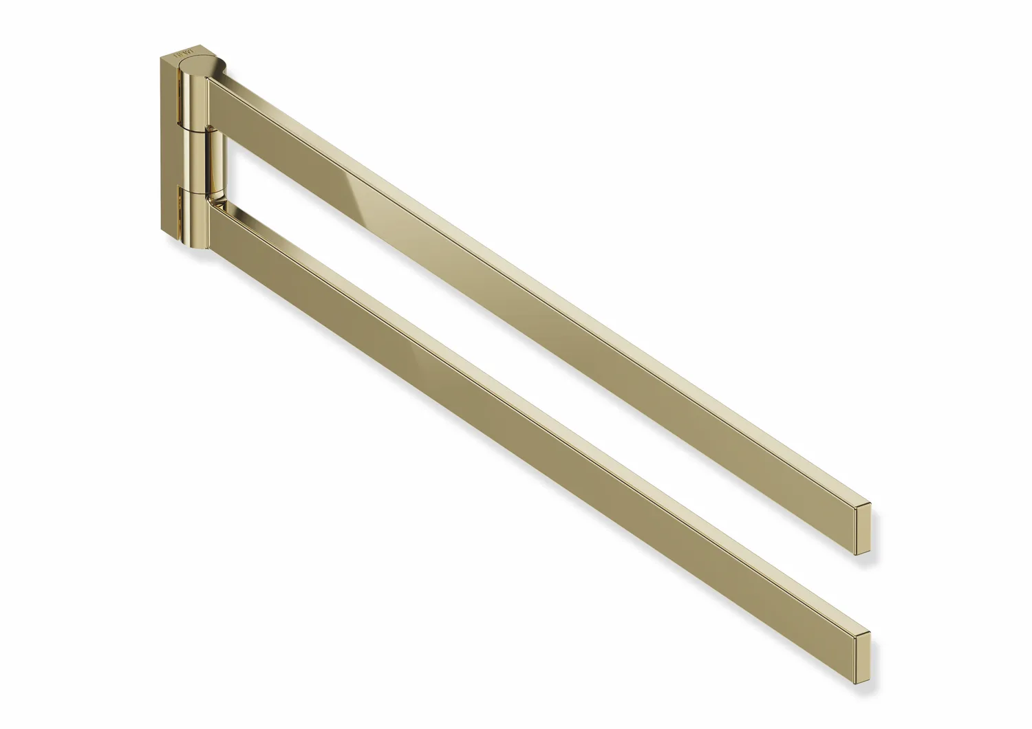 Handtuchhalter, Edelstahl, PVD, zweiarmig, Länge 446 mm, Höhe 72 mm, in Farbe CK (Messing glänzend) Handtuchhalter, Edelstahl, PVD, zweiarmig, Länge 446 mm, Höhe 72 mm, in Farbe CK (Messing glänzend)