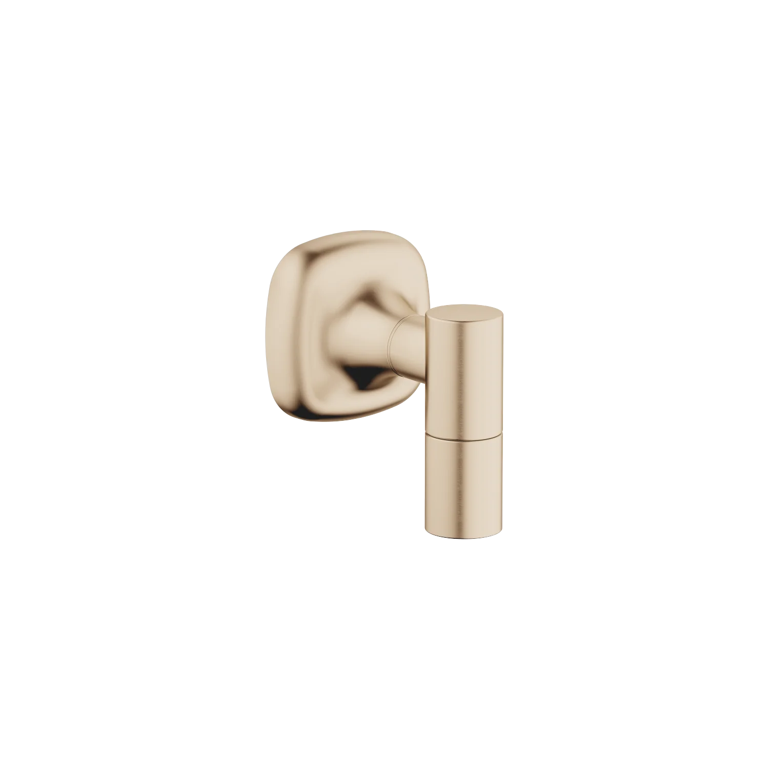 Dornbracht Wandanschlussbogen COYA, Champagne gebürstet mit 22kt Gold, Brauseabgang 3/8", Rosette 60 x 60 mm, Anschluss 1/2"