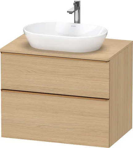 Duravit Waschtischunterschrank wandhängend „D-Neo“ 80 × 66,4 × 55 cm Eiche Natur