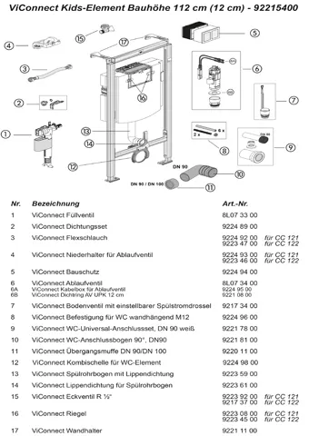 WC-Vorwandelement für Kleinkinder-WC ViConnect Installationssysteme nur kompatibel mit Kleinkinder-WC 4691 10 922154, 525 x 1120 x 135 mm, für Trockenbau WC-Vorwandelement für Kleinkinder-WC ViConnect Installationssysteme nur kompatibel mit Kleinkinder-WC 4691 10 922154, 525 x 1120 x 135 mm, für Trockenbau