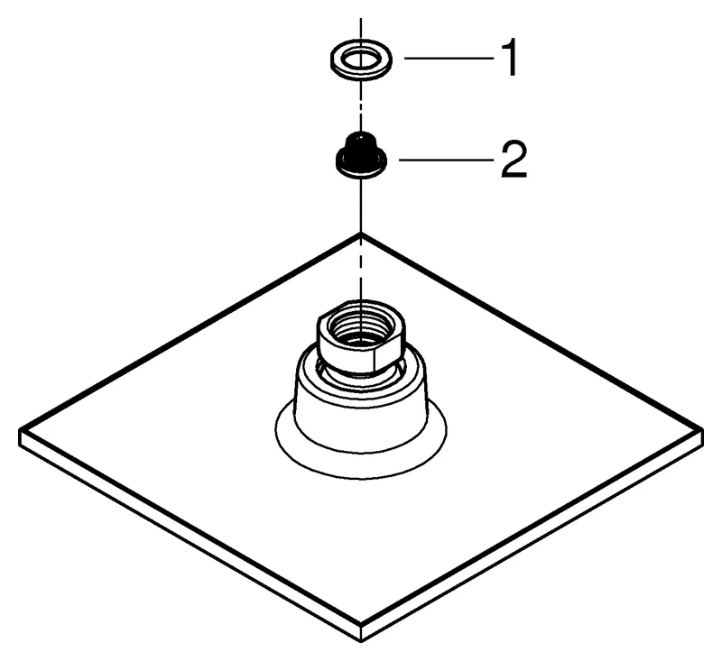 Grohe Euphoria Cube 152 Kopfbrause 1 Strahlart Rain 152x152 mm chrom Grohe Euphoria Cube 152 Kopfbrause 1 Strahlart Rain 152x152 mm chrom