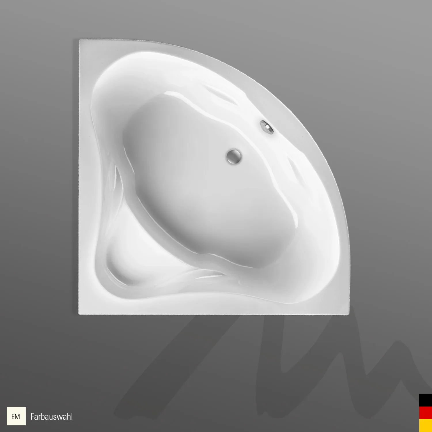 Mauersberger Acryl-Badewanne berlandi 140⁄140 1400x1400x495, Farbgruppe: 3 Mauersberger Acryl-Badewanne berlandi 140⁄140 1400x1400x495, Farbgruppe: 3