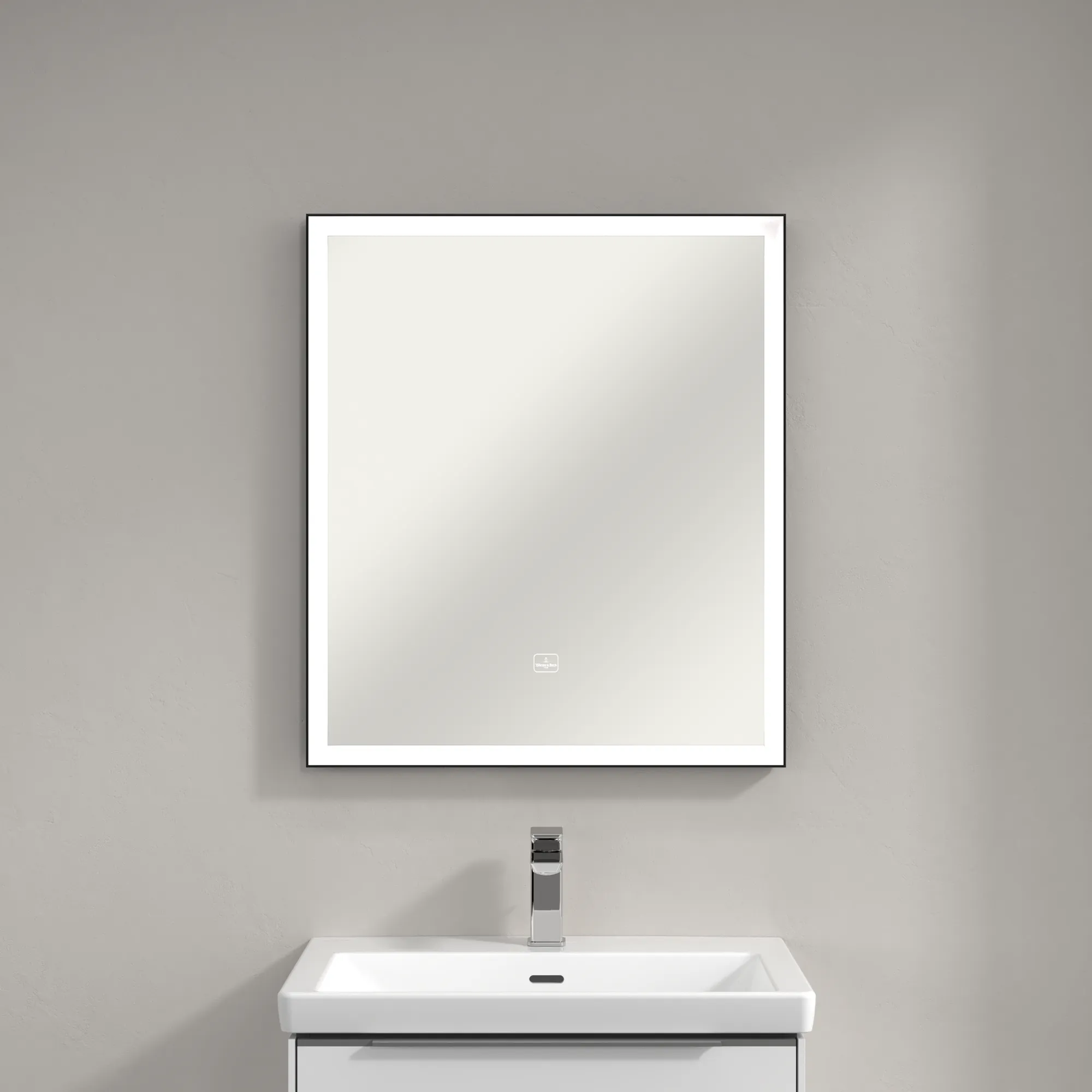 Villeroy & Boch Spiegel „Subway 3.0“ 650 × 750 mm in BiColour (Black Matt, White Matt) Villeroy & Boch Spiegel „Subway 3.0“ 650 × 750 mm in BiColour (Black Matt, White Matt)