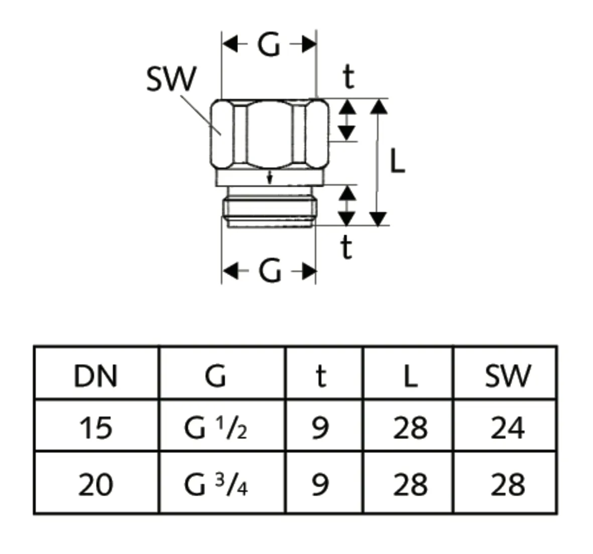 Rückflussverhinderer DN15, Durchflussform, DN 15 G 1/2 IG, DN 15 G 1/2 AG, chrom Rückflussverhinderer DN15, Durchflussform, DN 15 G 1/2 IG, DN 15 G 1/2 AG, chrom