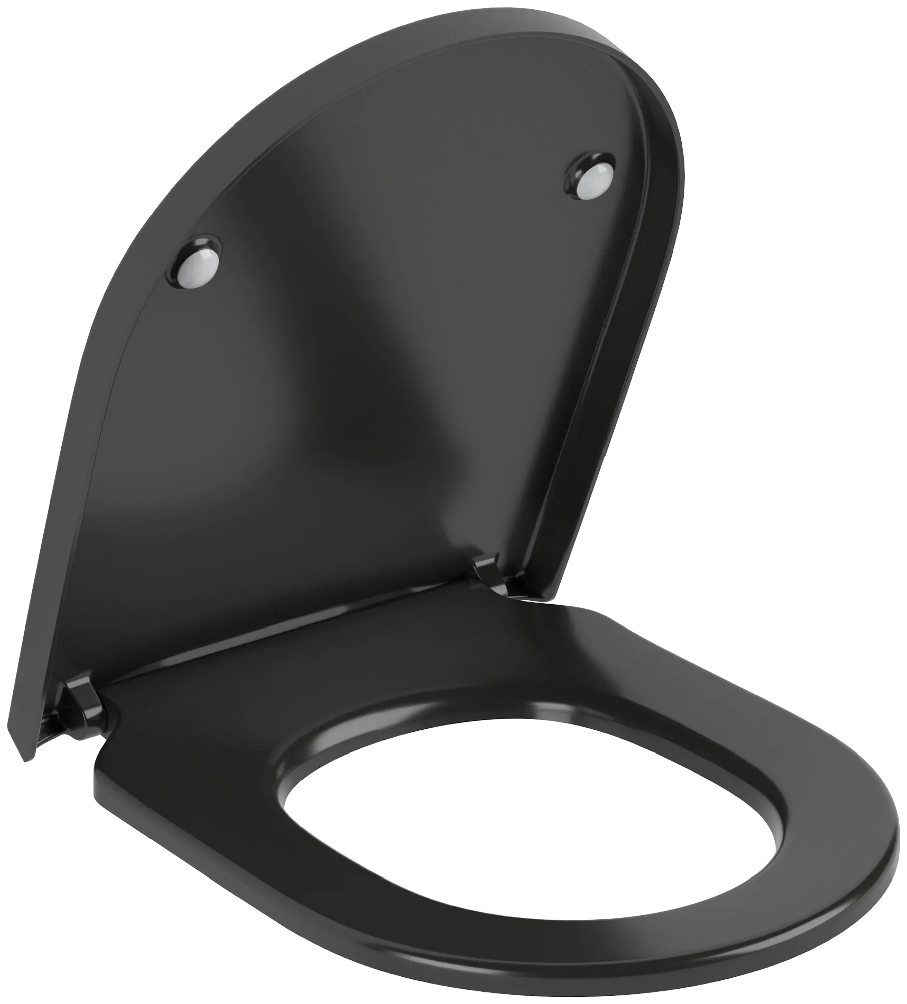 WC-Sitz „Subway 3.0“ in Pure Black, Scharniere Edelstahl, Soft Closing, Quick Release