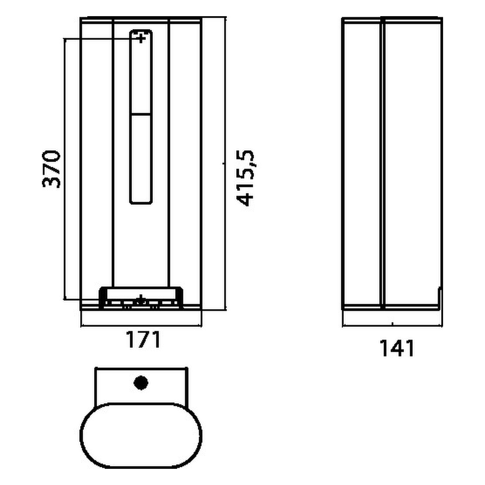 emco Toilettenpapierhalter „system 2“ 14,1 × 41,6 cm in chrom, Befestigung verdeckt