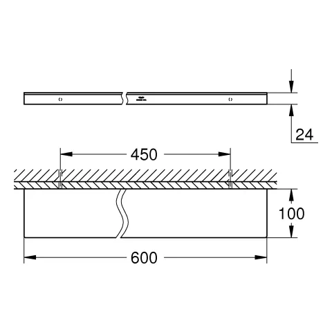Ablage Allure 40965_1, Wandmontage Ablage Allure 40965_1, Wandmontage
