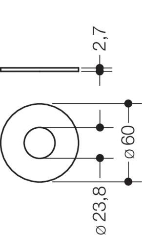 Dichtung Auslassventil Spülkasten des Systems S 50, für Spülkasten der höhenverstellbaren WC-Module S50.02... Dichtung Auslassventil Spülkasten des Systems S 50, für Spülkasten der höhenverstellbaren WC-Module S50.02...