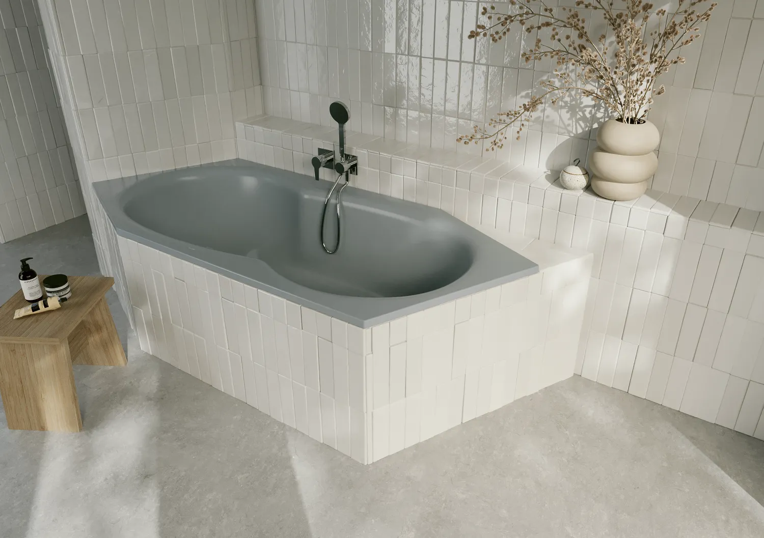 Bette Badewanne BW Sonstige Sechseck Metric Blue Satin 2060x900x450 mm Einbau 2-Sitzer mit Überlauf vorne und Fußende links Bette Badewanne BW Sonstige Sechseck Metric Blue Satin 2060x900x450 mm Einbau 2-Sitzer mit Überlauf vorne und Fußende links