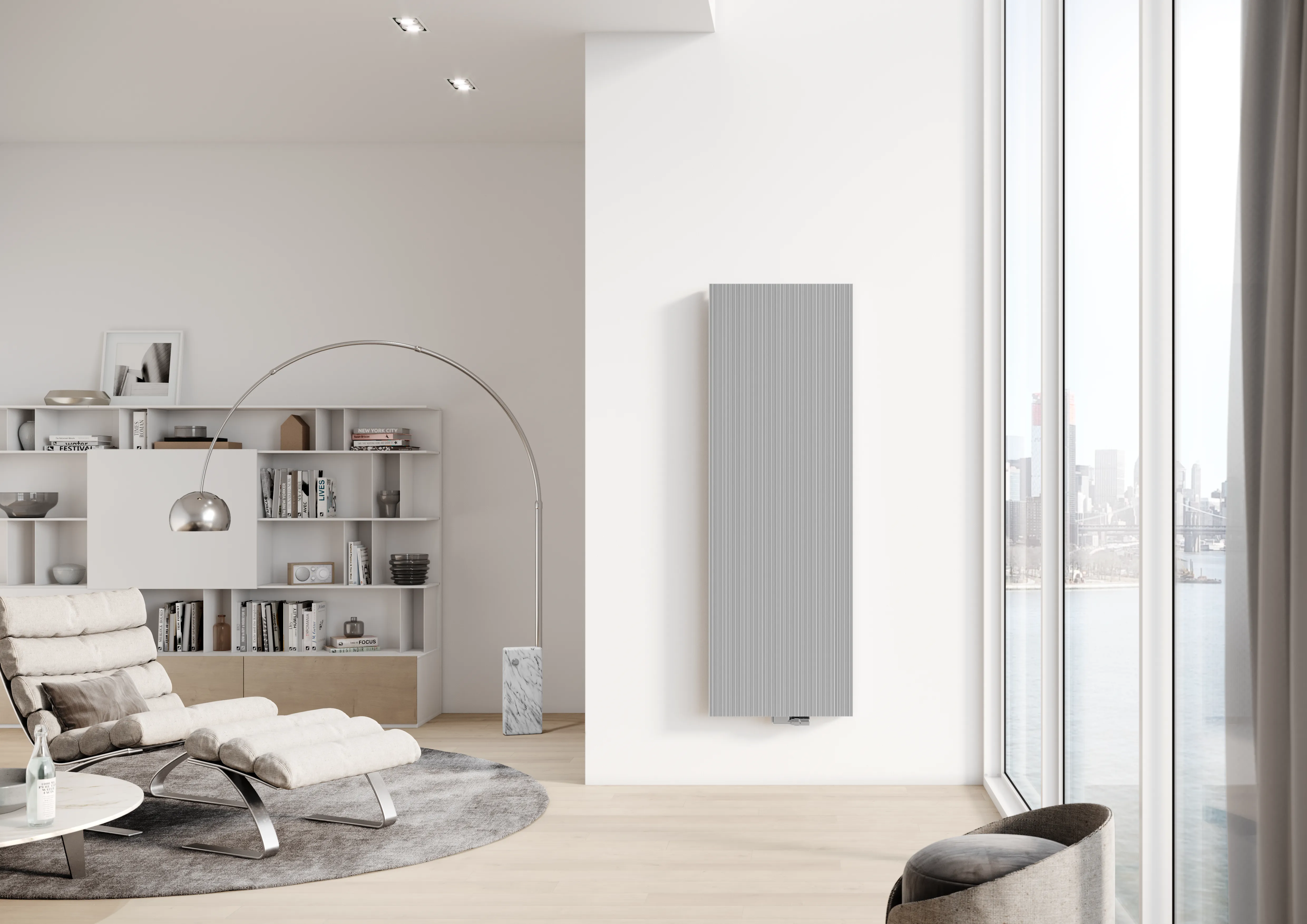 Kermi Design-Heizkörper „Bryce®“ 45 × 160 cm in Weiß (RAL 9016)