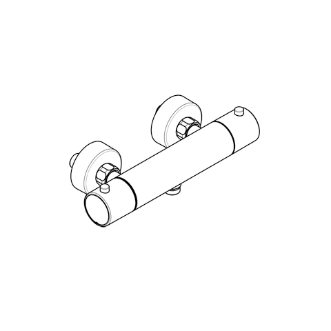 OBJEKTA THERM Therm.Brausearmatur ohneBrausegarnitur chrom OBJEKTA THERM Therm.Brausearmatur ohneBrausegarnitur chrom