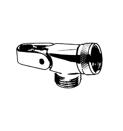 Brausehalter mit Gelenkstück chrom Brausehalter mit Gelenkstück chrom