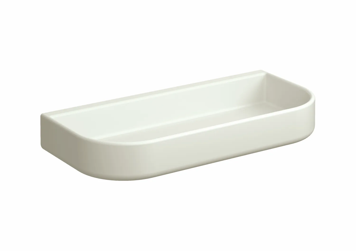 HEWI Ablageschale Serie 477, matt, abnehmbar mit 2 Ablauflöchern, 250x35x115 mm, Reinweiß