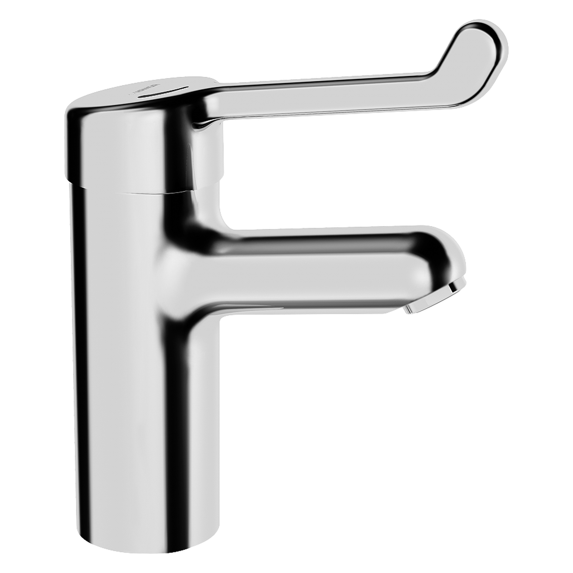 Einhand-Waschtischarmatur Bedienungshebel lang „Medipro“ Ausladung 120 mm in Chrom Einhand-Waschtischarmatur Bedienungshebel lang „Medipro“ Ausladung 120 mm in Chrom
