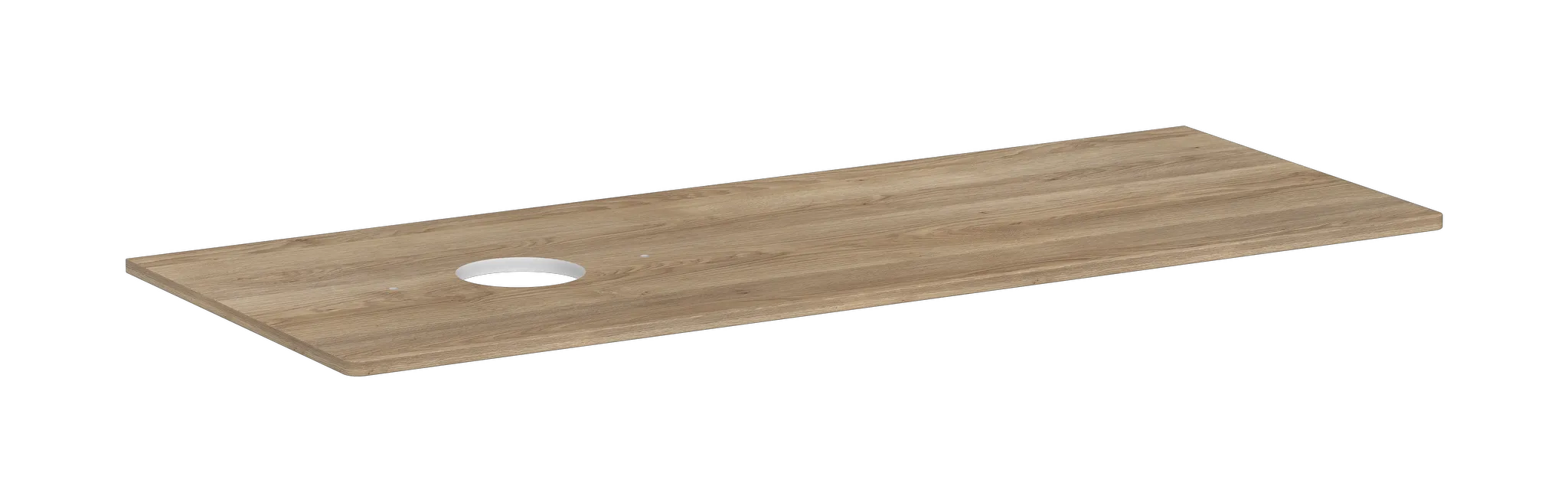 Hansgrohe Xelu Q Konsole, Eiche Natur, 1360x540 mm, 1 Beckenausschnitt links, Wandmontage Hansgrohe Xelu Q Konsole, Eiche Natur, 1360x540 mm, 1 Beckenausschnitt links, Wandmontage