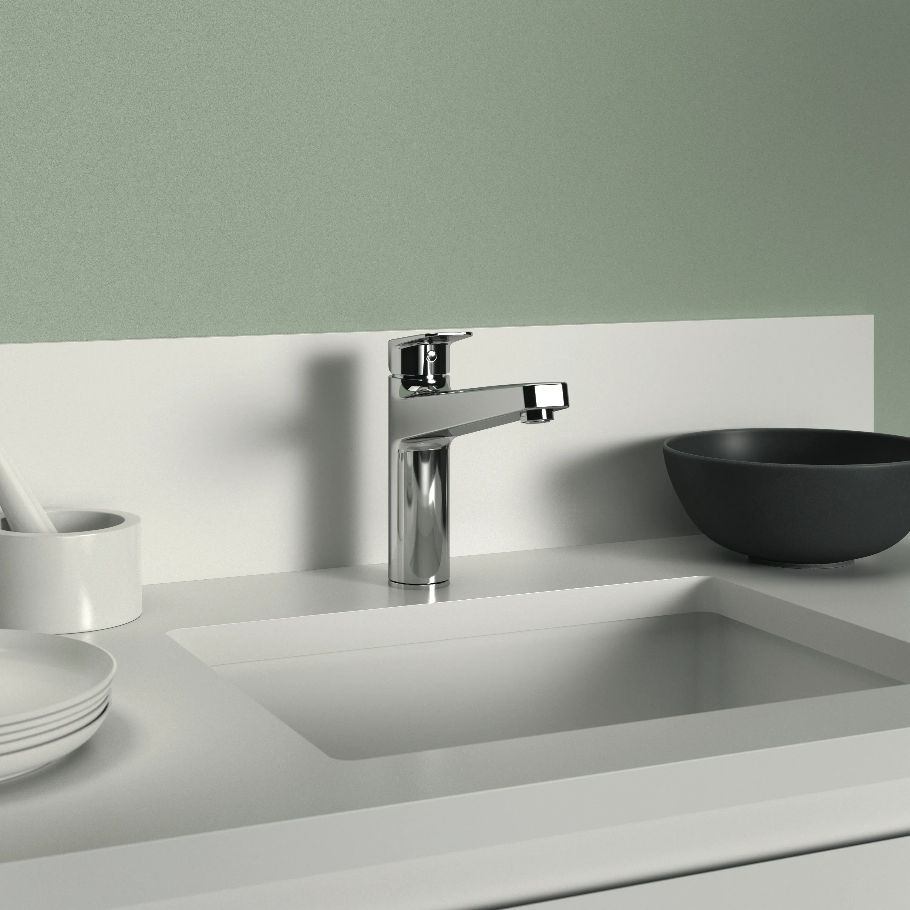 Küchenarmatur Ceraplan mit hohem Auslauf Ausladung 210mm BlueStart Chrom Küchenarmatur Ceraplan mit hohem Auslauf Ausladung 210mm BlueStart Chrom