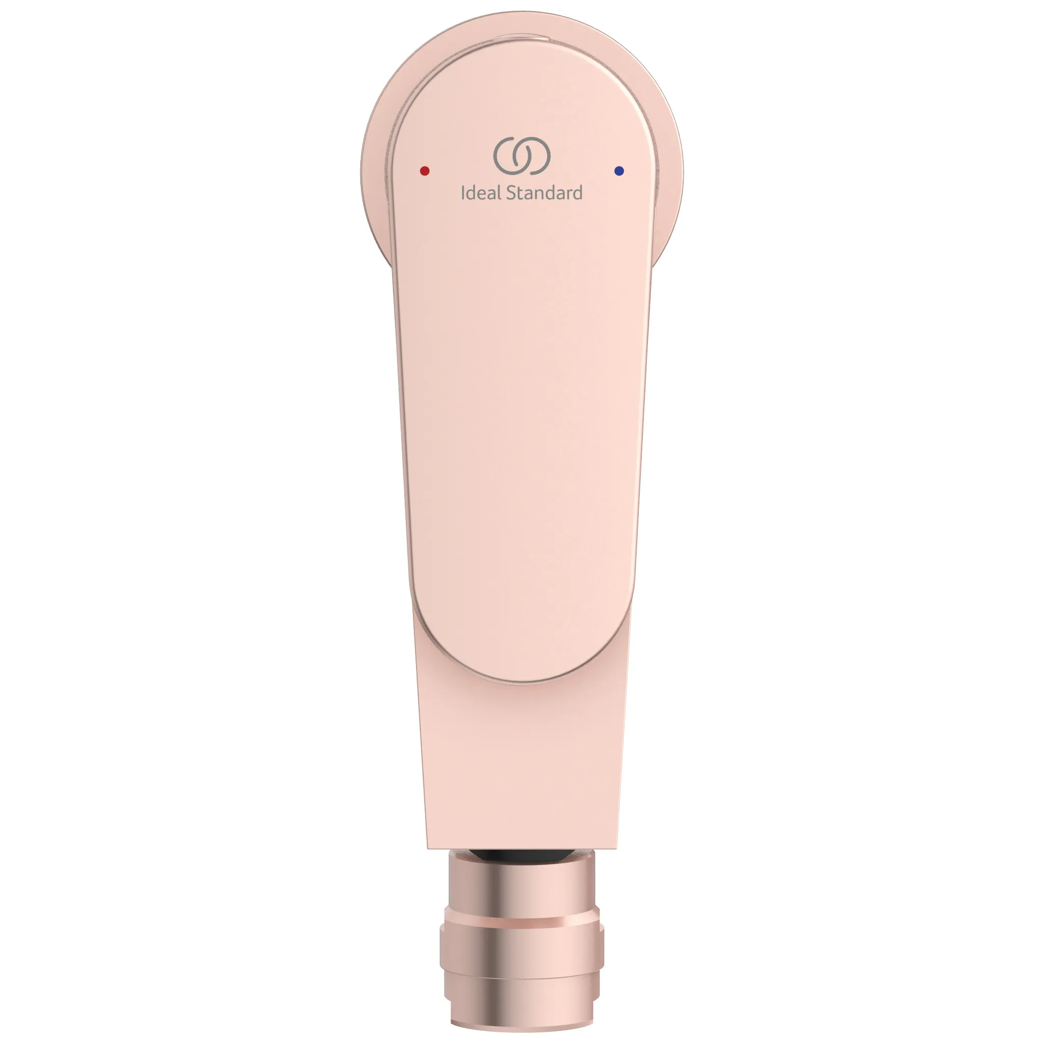 Bidetarmatur Cerafine O mit Push-Open-Ventil Ausladung 132mm Rose