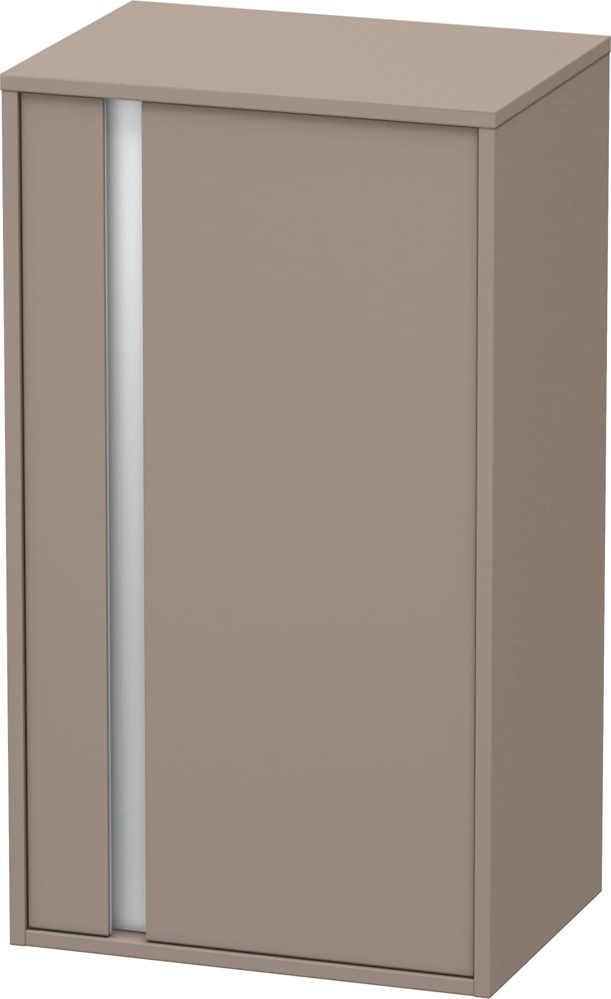 Duravit Halbhochschrank „Ketho“ 50 × 88 × 36 cm Basalt Matt