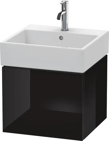Duravit Waschtischunterschrank wandhängend „L-Cube“ 48,4 × 39,4 × 45,9 cm Schwarz Hochglanz Duravit Waschtischunterschrank wandhängend „L-Cube“ 48,4 × 39,4 × 45,9 cm Schwarz Hochglanz