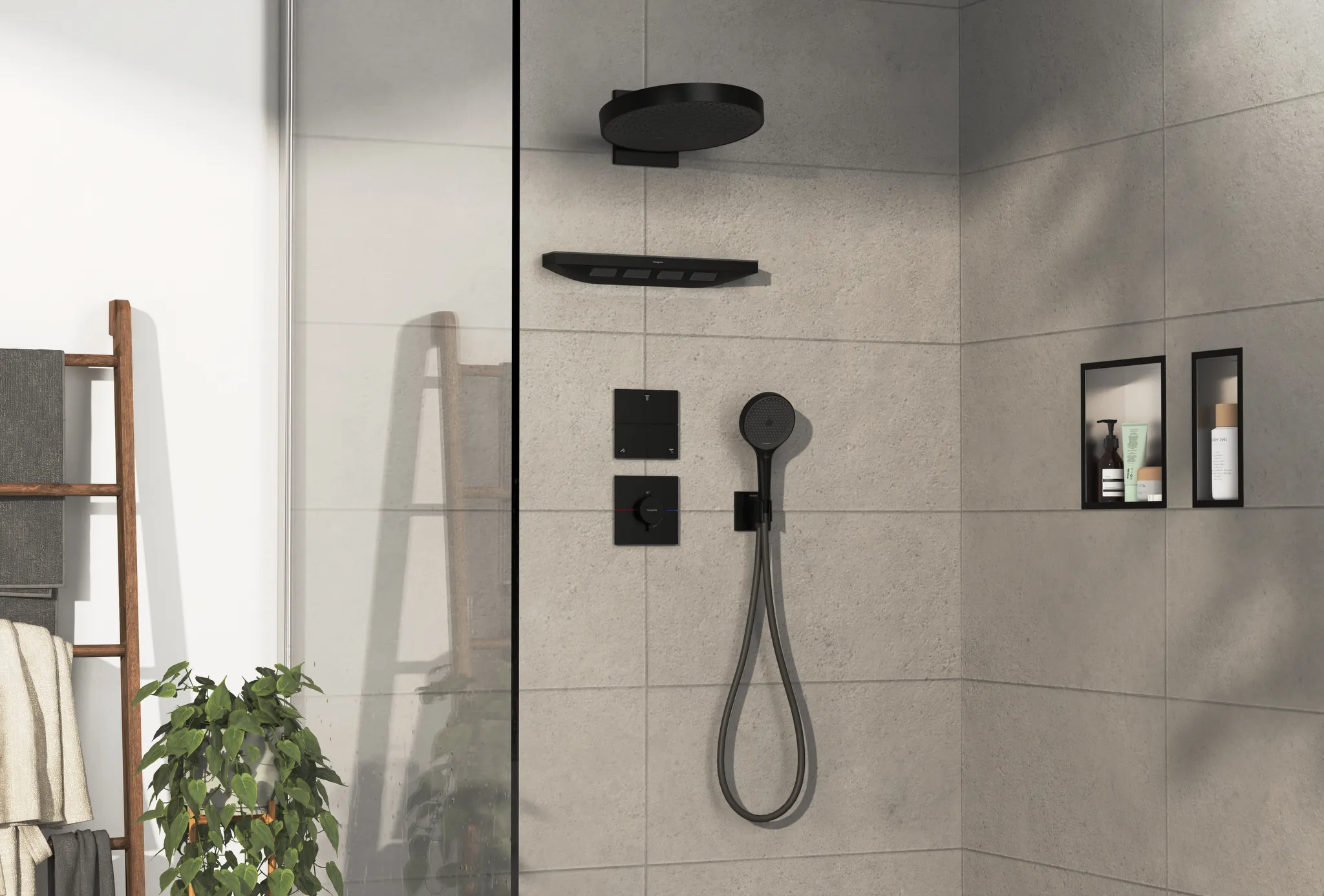 ShowerSelect Comfort E Ventil Unterputz für 3 Verbraucher Chrom ShowerSelect Comfort E Ventil Unterputz für 3 Verbraucher Chrom