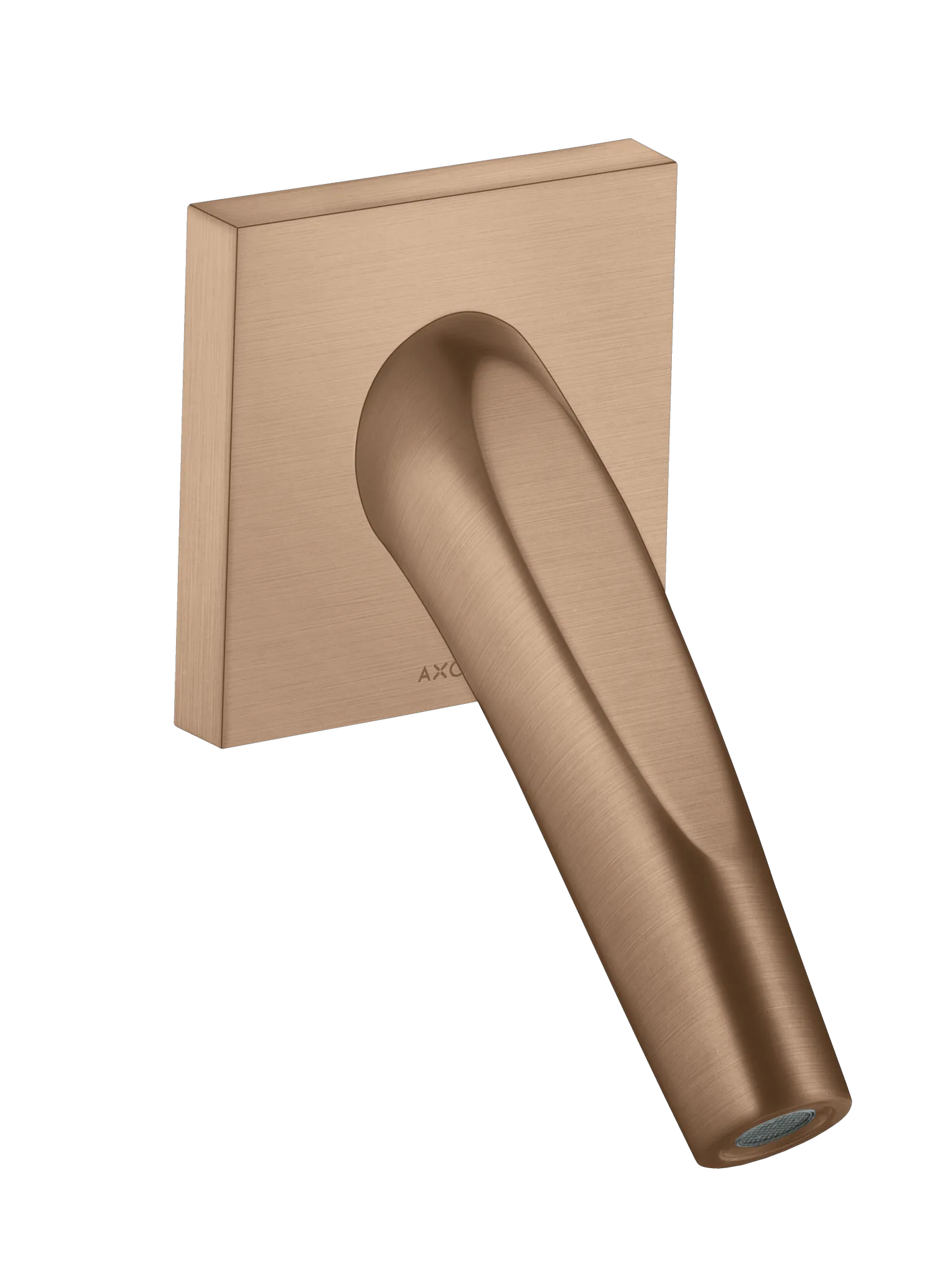 Hansgrohe Wanneneinlauf AXOR Starck Organic Brushed Red Gold, Ausladung 160 mm, DN20, Laminarstrahl, max. Durchfluss 27 l/min