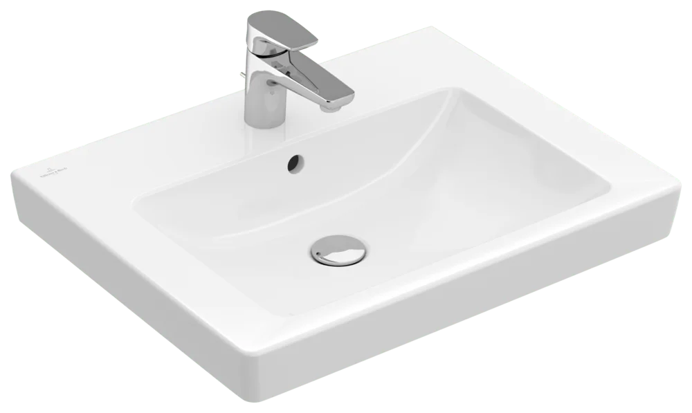 Villeroy & Boch Subway 2.0 Wandwaschbecken, 600x470x155 mm, weiß Alpin CeramicPlus, glänzend, mit Überlauf Villeroy & Boch Subway 2.0 Wandwaschbecken, 600x470x155 mm, weiß Alpin CeramicPlus, glänzend, mit Überlauf